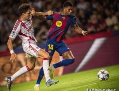 费尔明帽子戏法！ 巴塞罗那6-1横扫奥林匹(pǐ)亚科斯，豪取欧冠三连胜