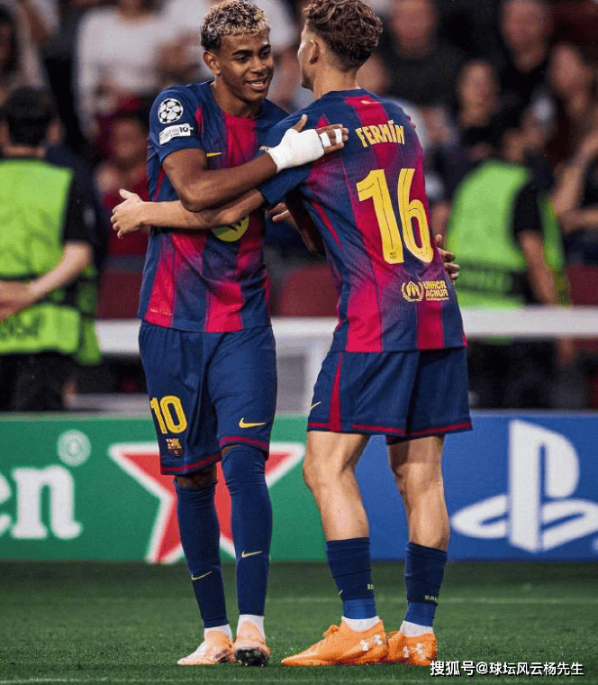费尔明帽子戏法！ 巴塞罗那6-1横扫奥林匹(pǐ)亚科斯，豪取欧冠三连胜