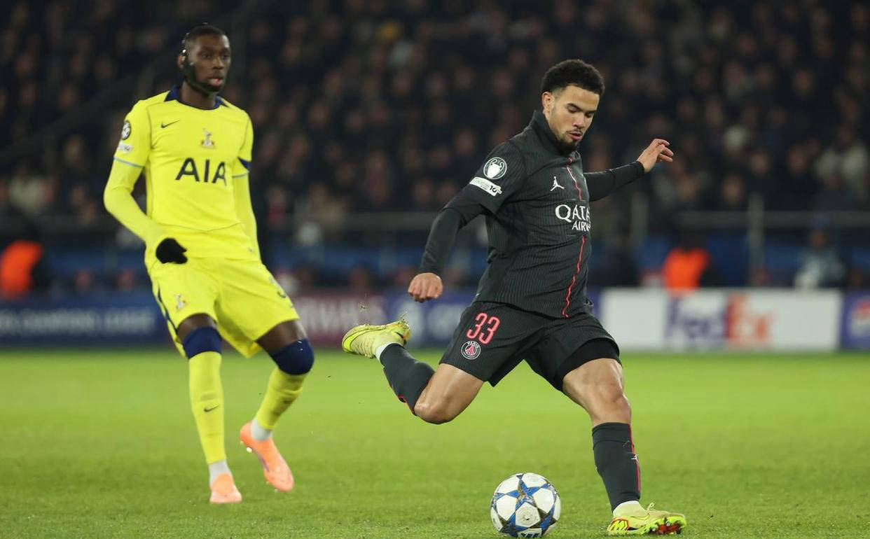 巴黎圣日耳曼主(zhǔ)場(chǎng)5-3逆转热刺(cì),维蒂尼亞(yà)豪取帽子戏法避免欧冠两连败