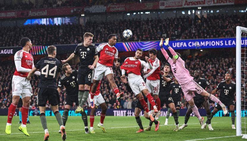 诺伊尔致命失误，阿森(sēn)纳3-1送拜仁賽(sài)季(jì)首敗(bài)，英超欧冠双线领跑