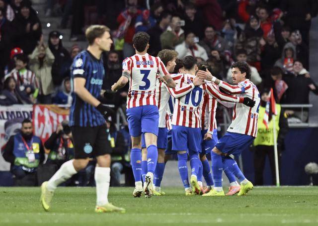 足球｜欧冠：马德(dé)里竞技勝(shèng)国际米兰