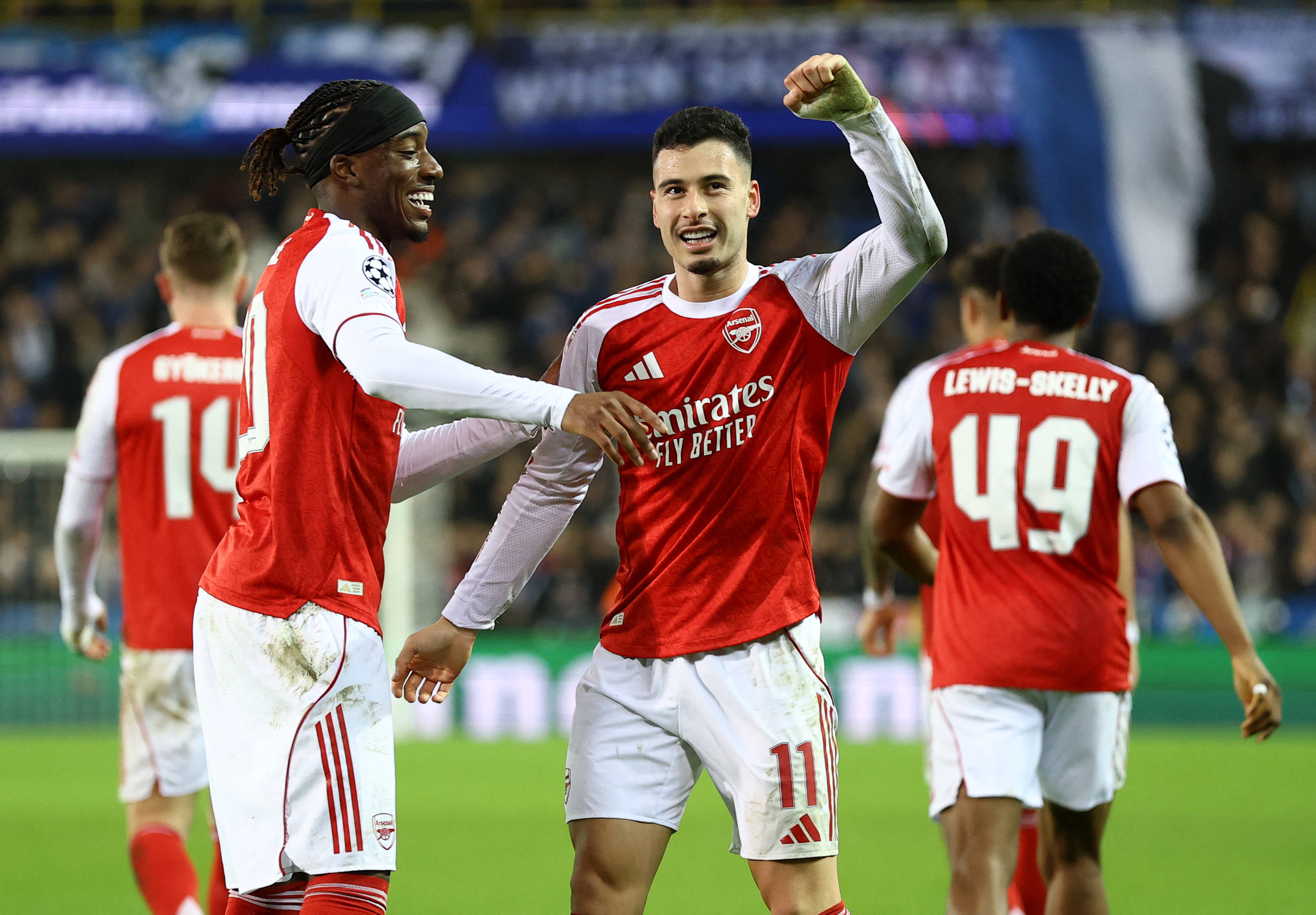 （外代二线）足球——欧冠聯(lián)赛：阿森纳胜布鲁日