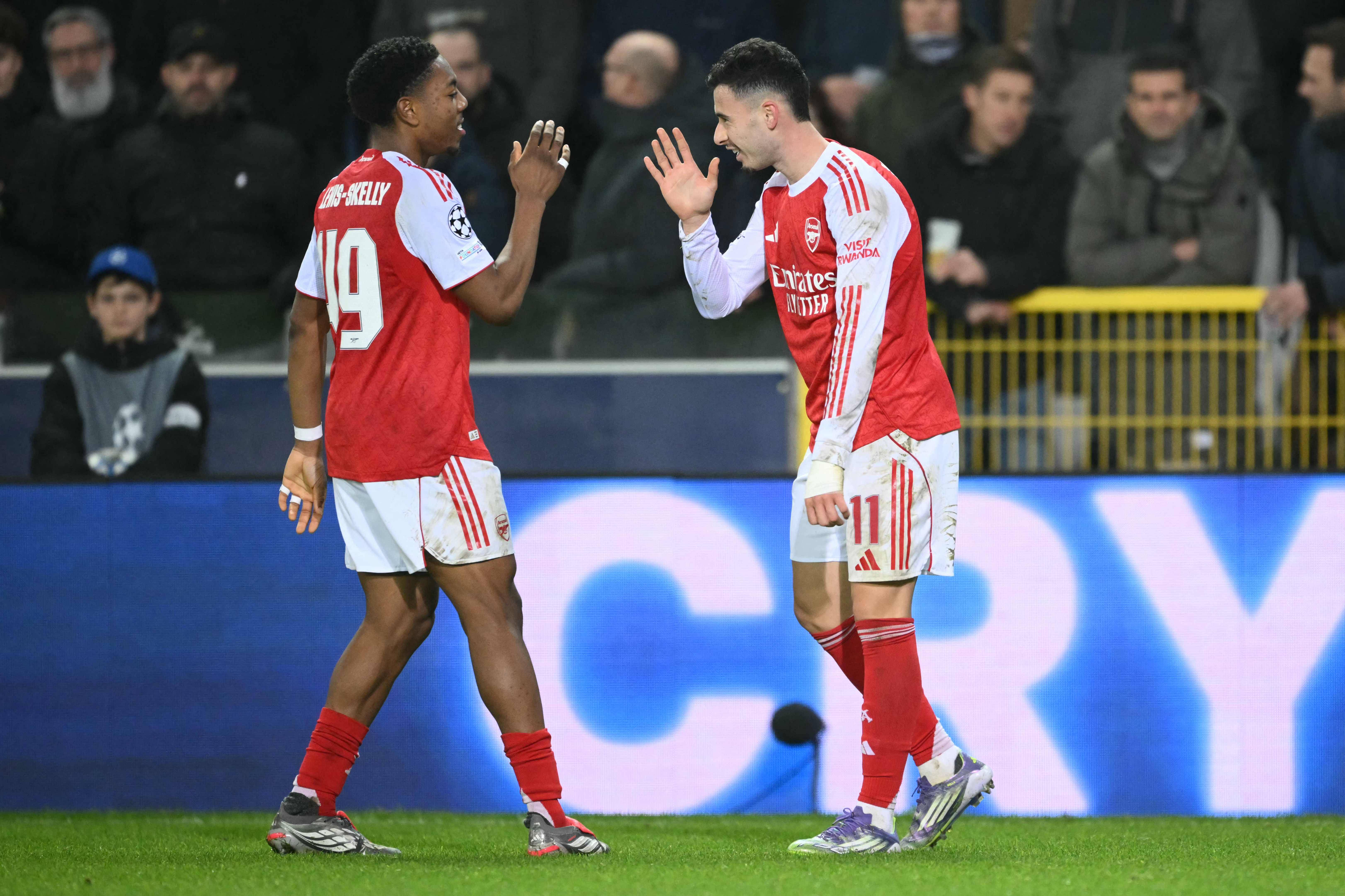 （外代二线）足球——欧冠聯(lián)赛：阿森纳胜布鲁日