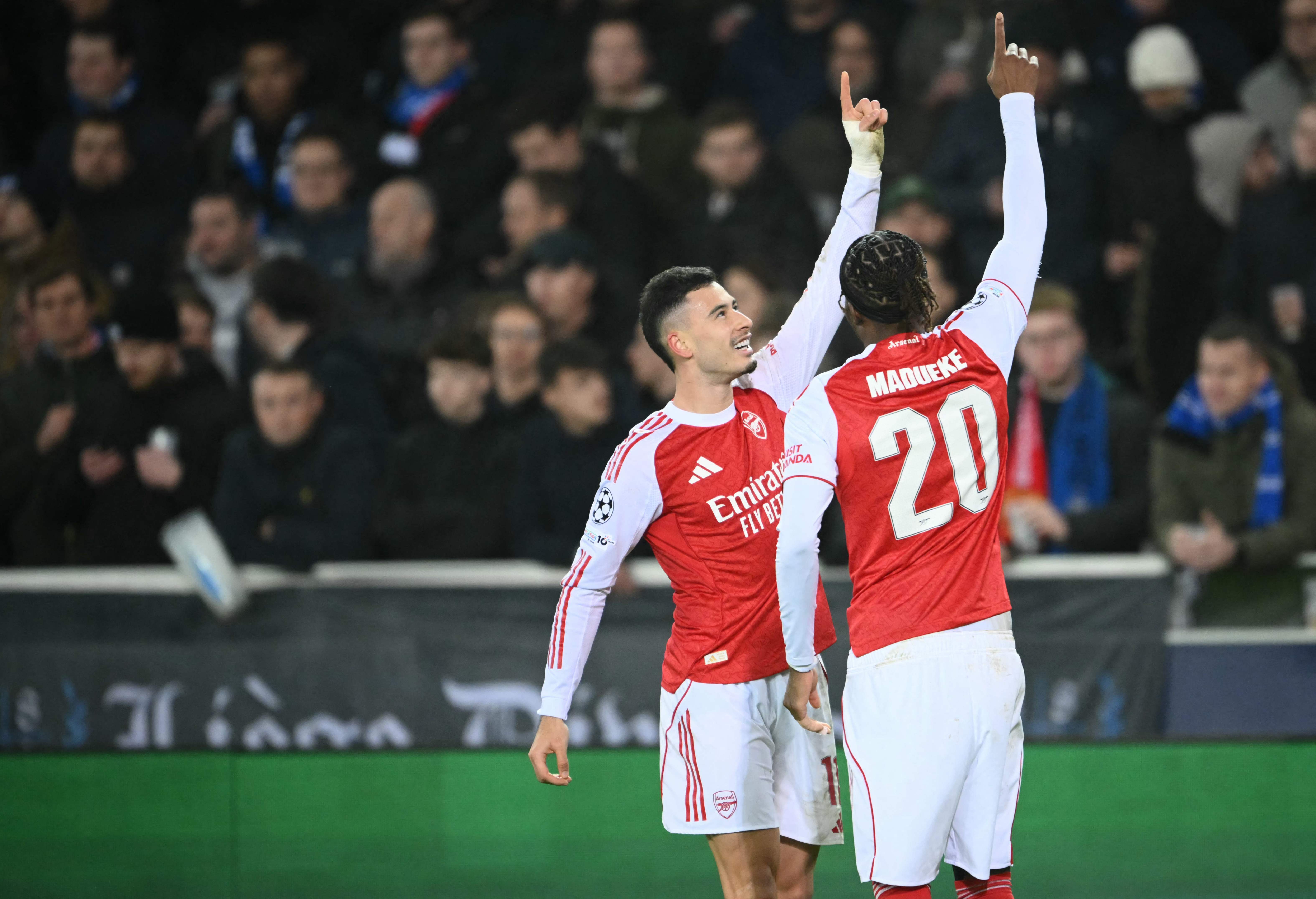 （外代二线）足球——欧冠聯(lián)赛：阿森纳胜布鲁日