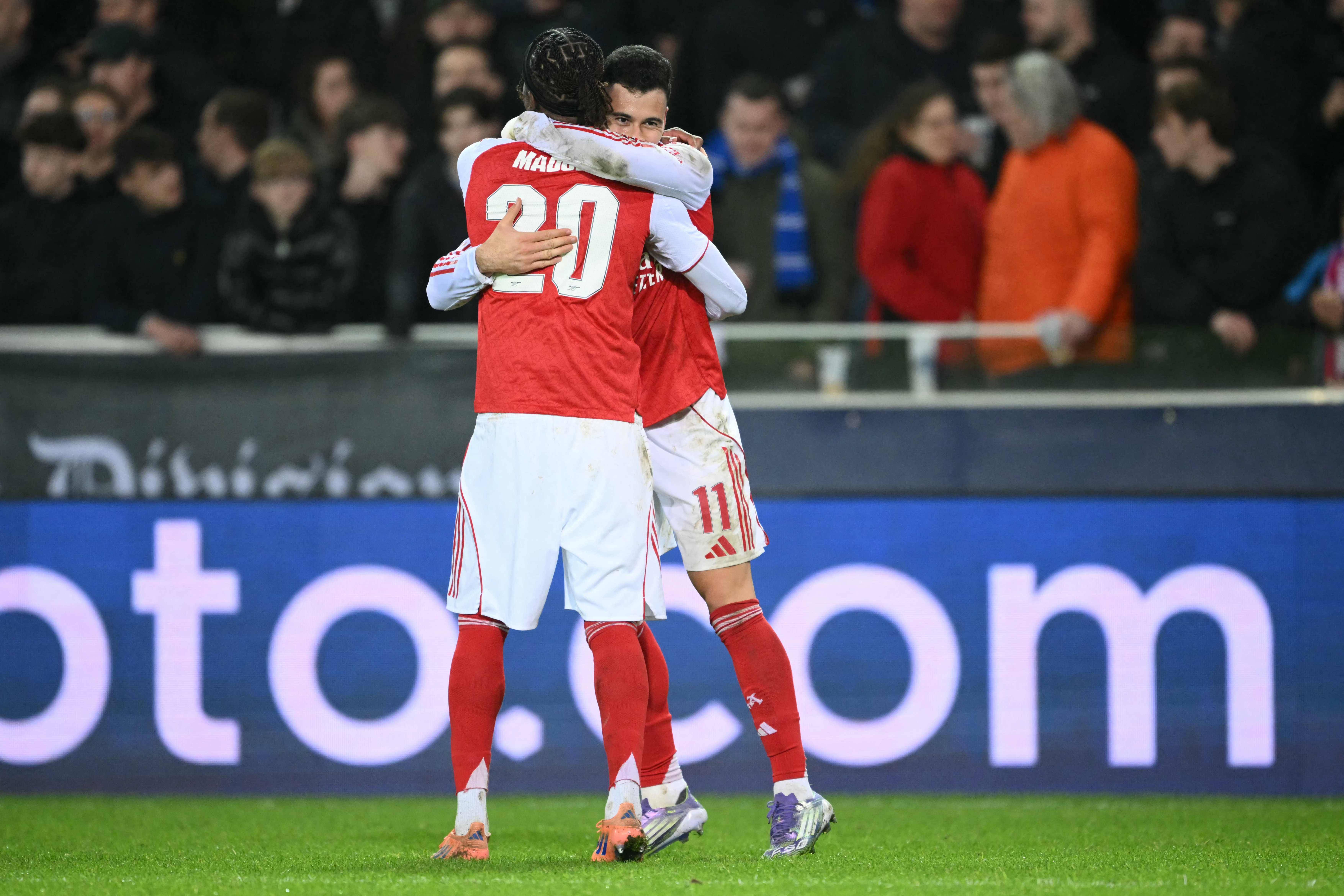 （外代二线）足球——欧冠聯(lián)赛：阿森纳胜布鲁日